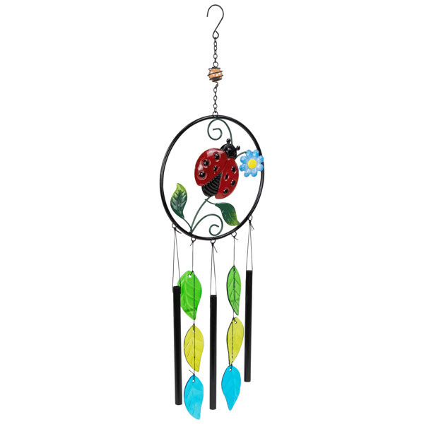 Northlight Ladybug Dreamcatcher Outdoor Garden Windchime 27.5" Wayfair